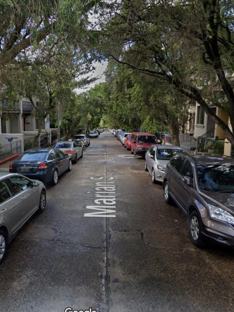 Marion St in Enmore is a very narrow street. Picture: Google Maps