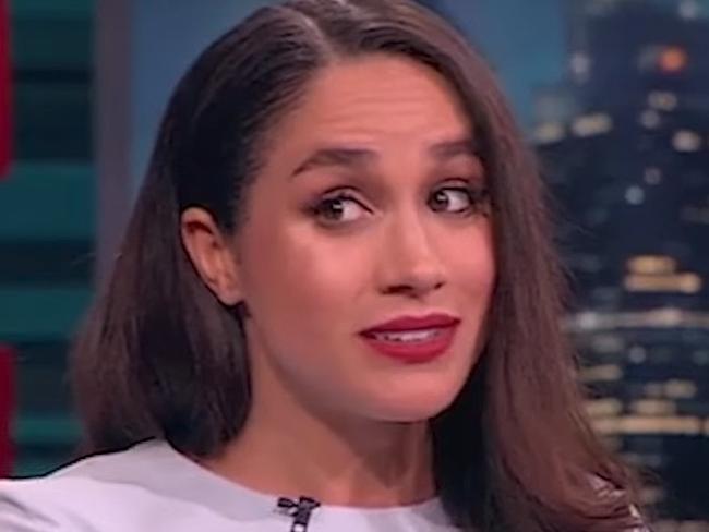 Meghan Markle speaks about Donald Trump in a 2016 interview on The Nightly Show with Larry Wilmore. Picture: The Nightly Show