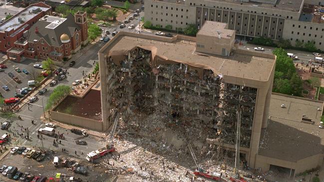 168 people were killed in the Oklahoma bombing, including 19 children. Picture: AP