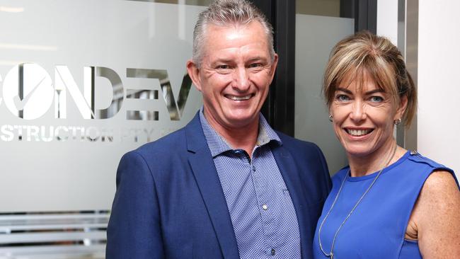 Steve and Tracy Marais at their office in Robina. Photo: Tertius Pickard.