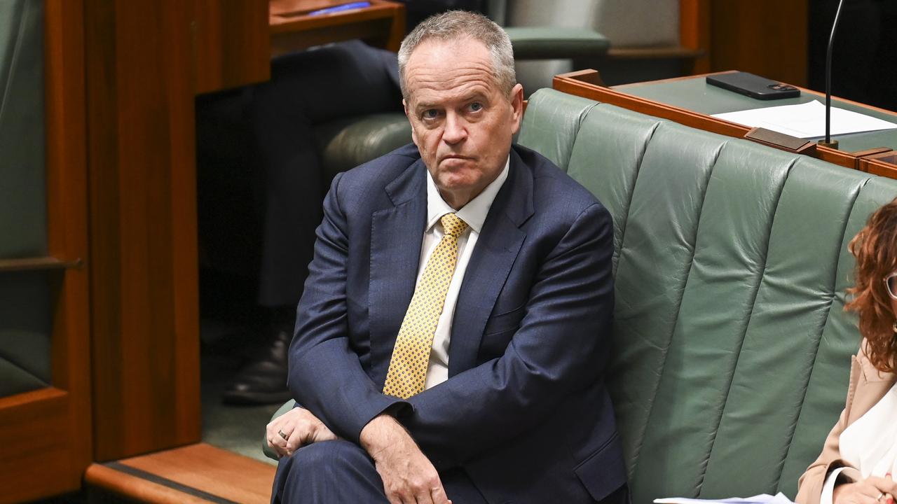 NDIS and Government Services Bill Shorten’s decision to hire an external speechwriter was raised at senate estimates. Picture: NewsWire / Martin Ollman