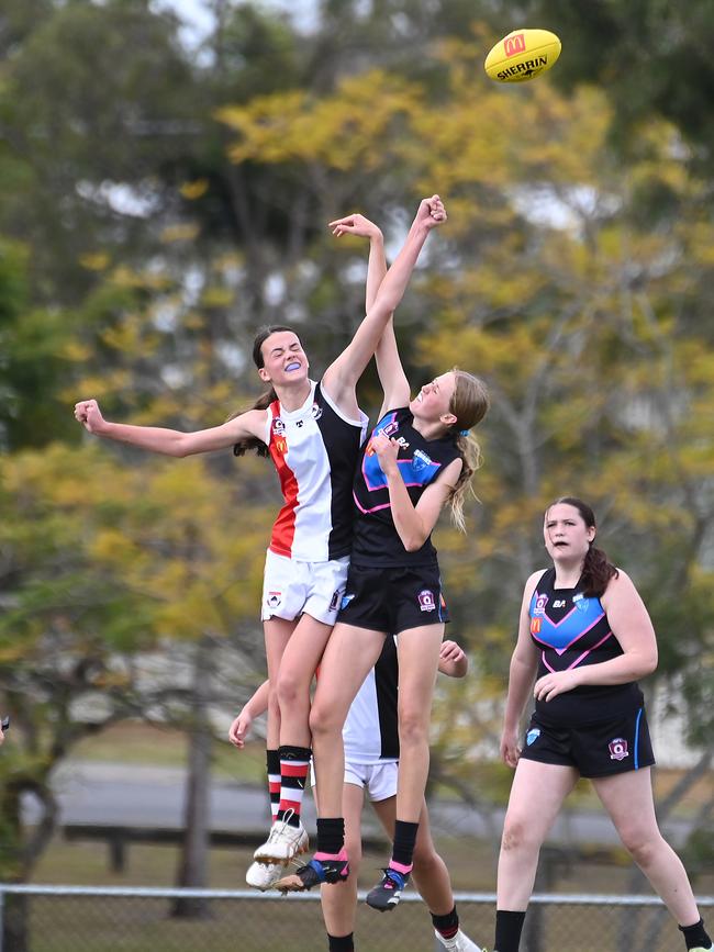 Action from Saturday's McDonaldâ€™s South East Queensland Youth Grand Finals played at Yeronga AFC. 2 September 2023. Picture, John Gass