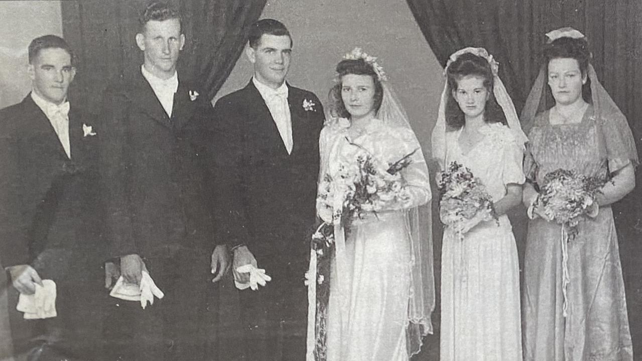Charles Randell pictured on his wedding day with wife May. Pic supplied