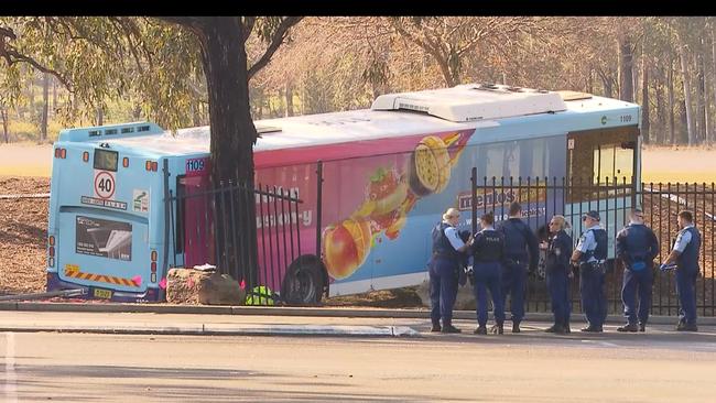 The bus driver has been taken to hospital for mandatory testing. Picture: Oceania Productions