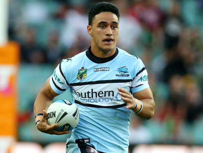 Valentine Holmes and the Sharks should be in the premiership discussion. Picture: Gregg Porteous