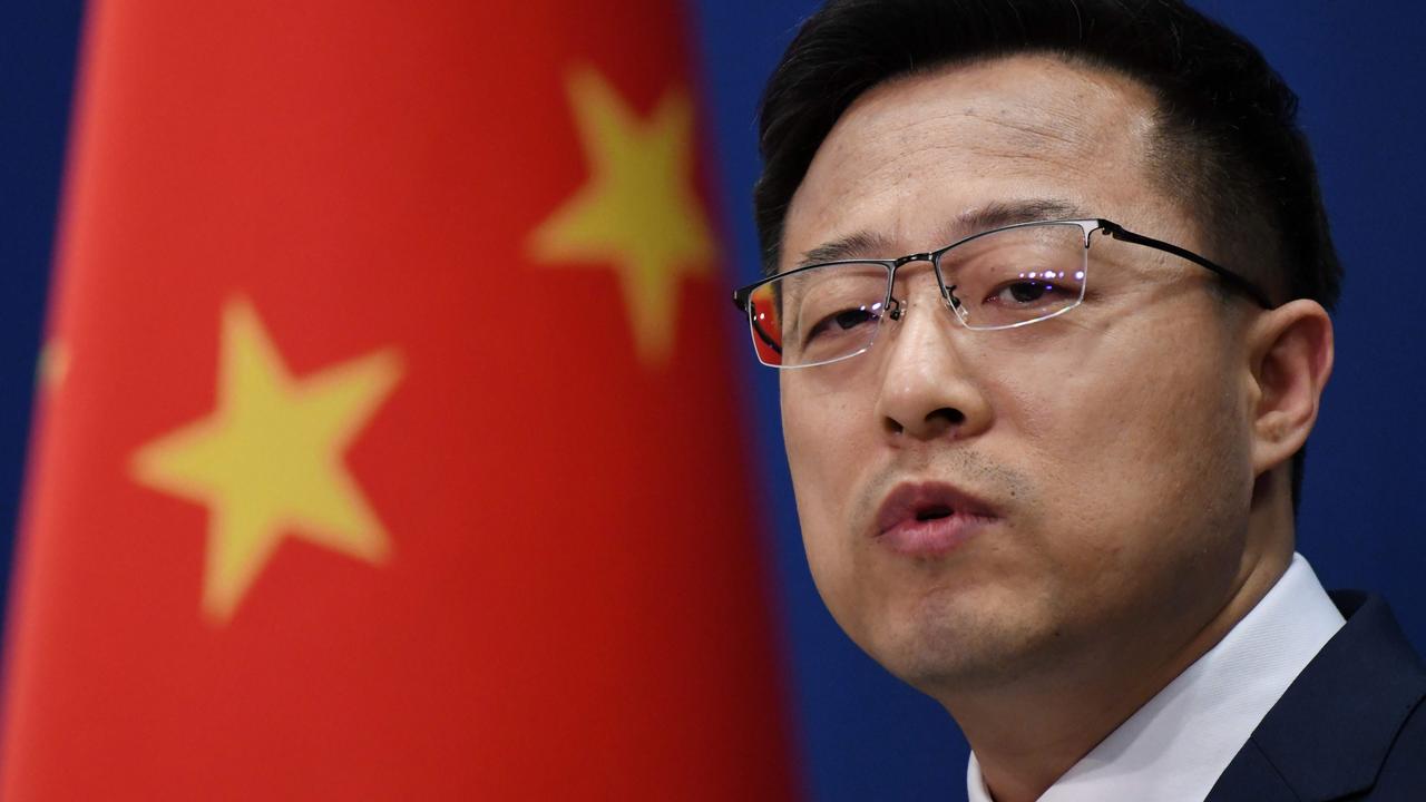 Chinese Foreign Ministry spokesman Zhao Lijian. Picture: Greg Baker/AFP