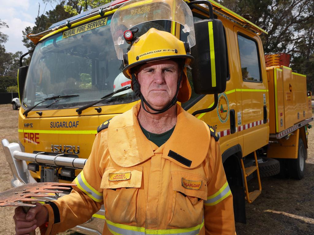 First Officer of Sugarloaf rural fire brigade James Massey OAM. Picture: Liam Kidston