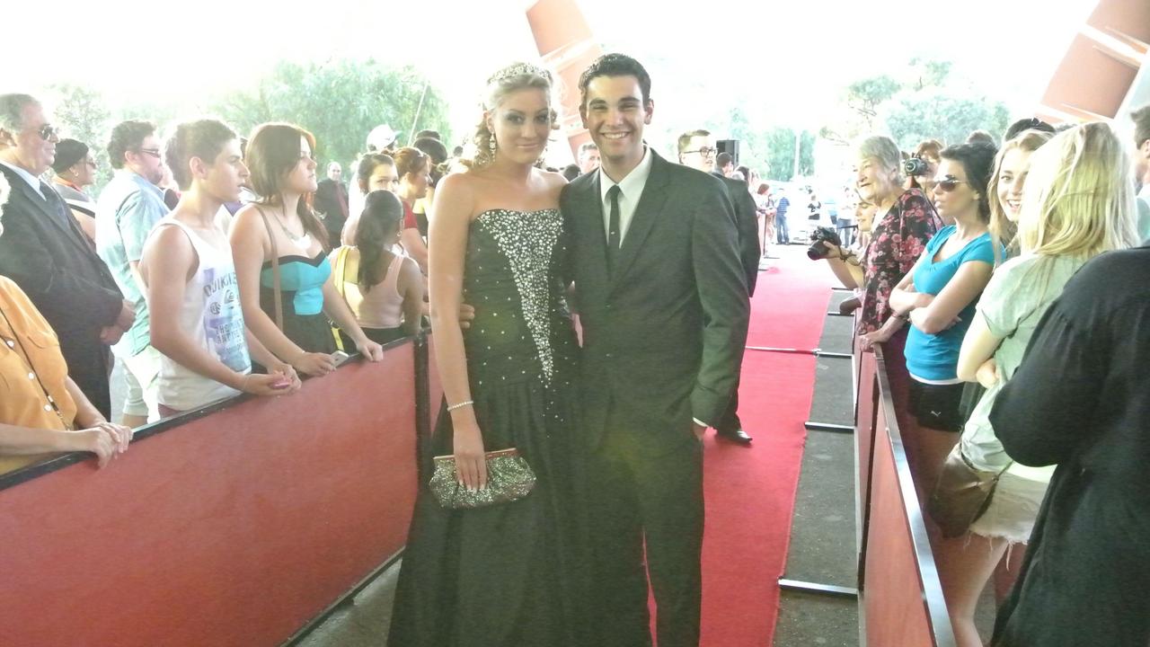 Laura Anderson and Thomas Everett at the 2012 Our Lady of the Sacred Heart Catholic College formal at the Alice Springs Convention Centre. Picture: NT NEWS