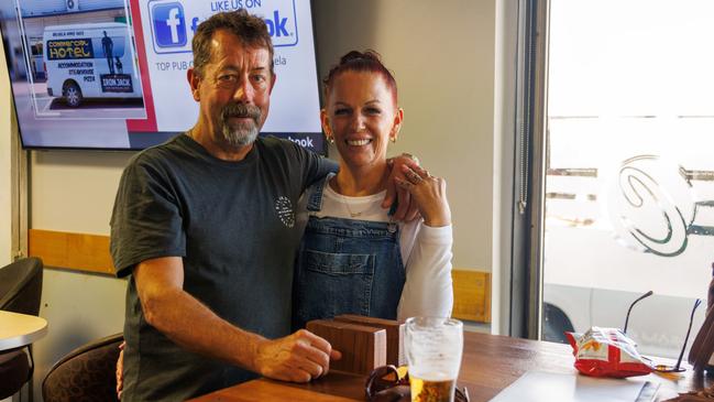 Ann Maree Wise and Dave Clark from Biloela. Photo: Steve Vit