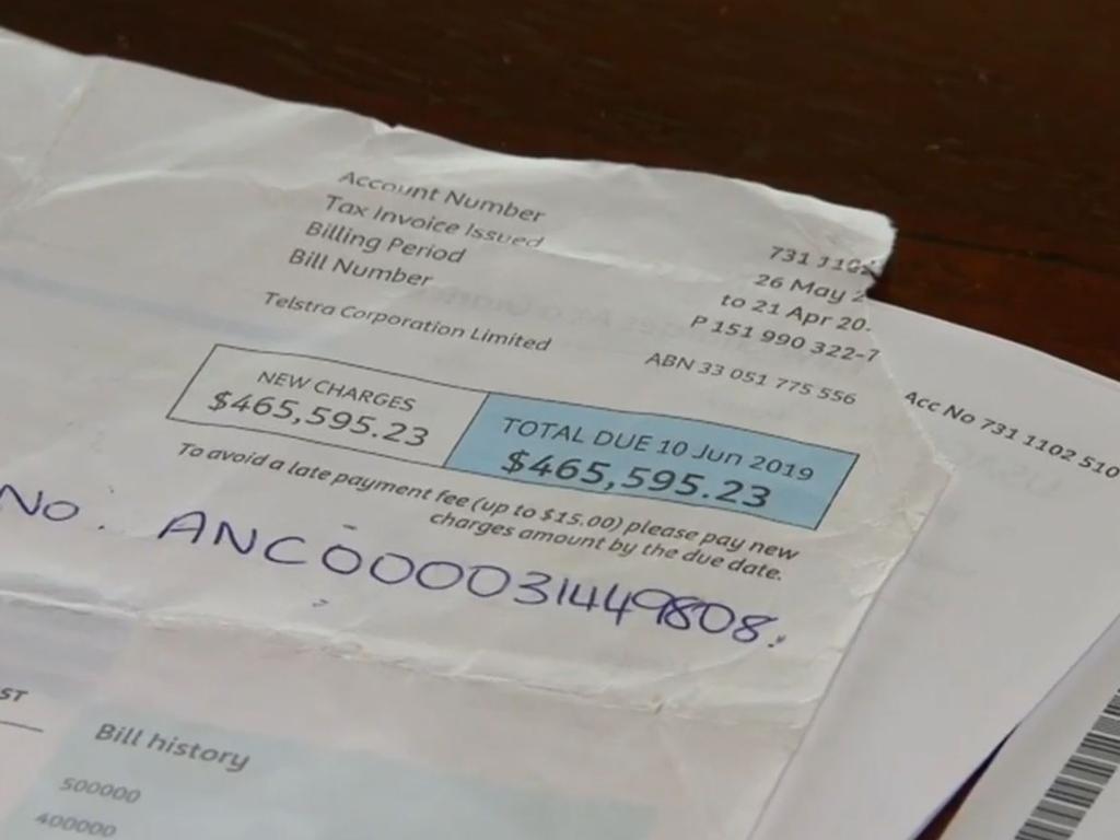 The bill eventually hit $466,000. Picture: A Current Affair