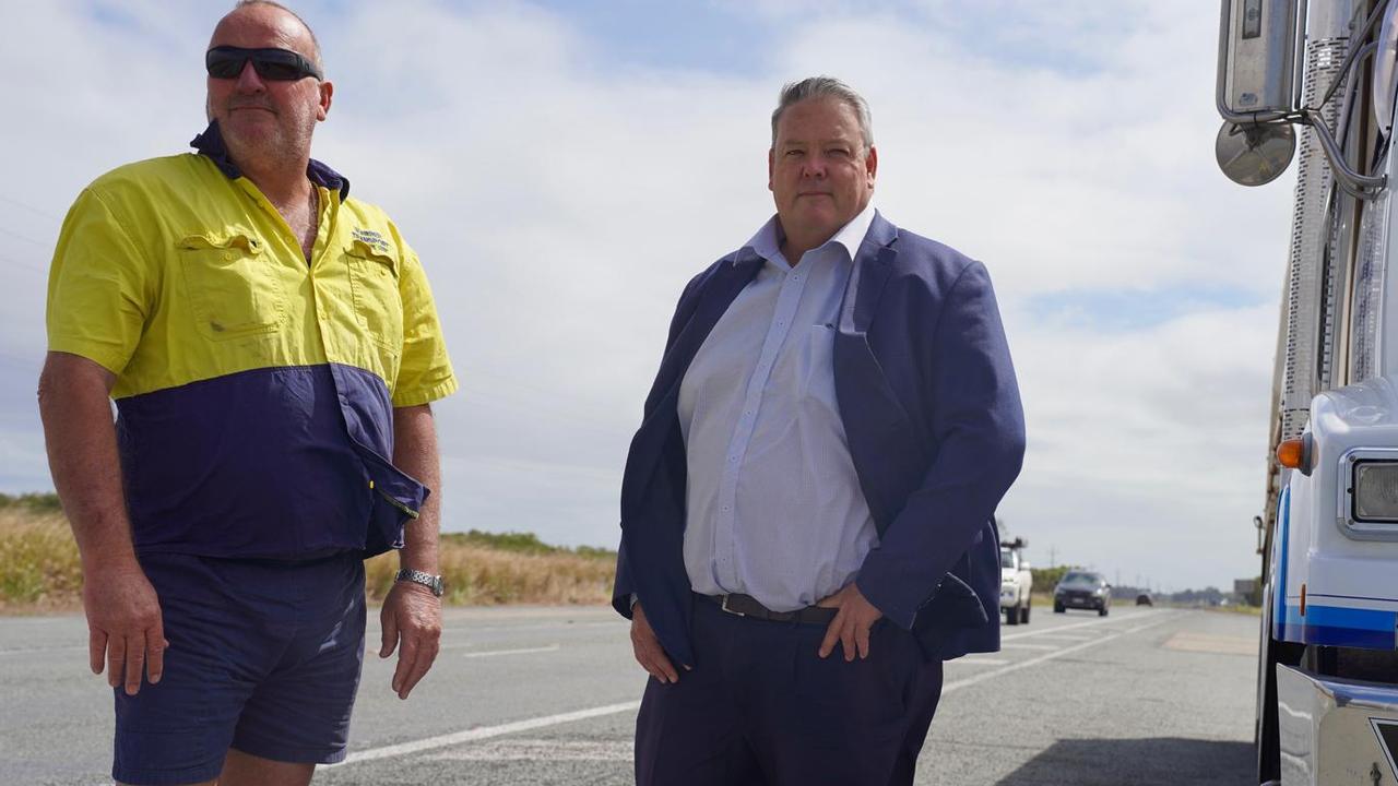 Dawson MP Andrew Willcox has launched a campaign calling for the return of 80:20 federal and state government funding for Bruce Highway road projects. He was joined at the campaign launch by transport business owner John Warren (left) who is concerned for the safety of his drivers and the costs from the damage the highway does to his trucks. â€œI spend in excess of $40,000 per month in fuel tax and $12,000 per truck in road registration,