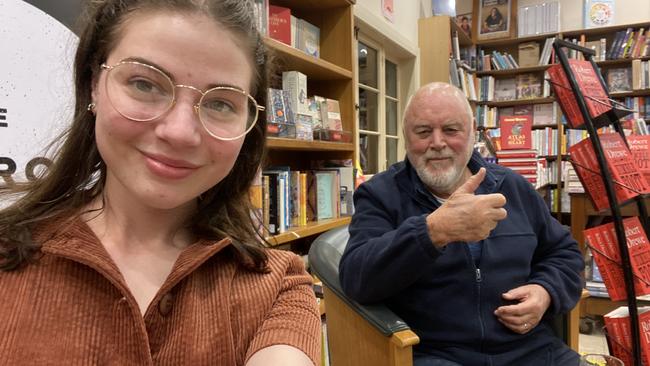 Robert Drewe with Savannah Pocock at the Book Room for Nimble Foot.