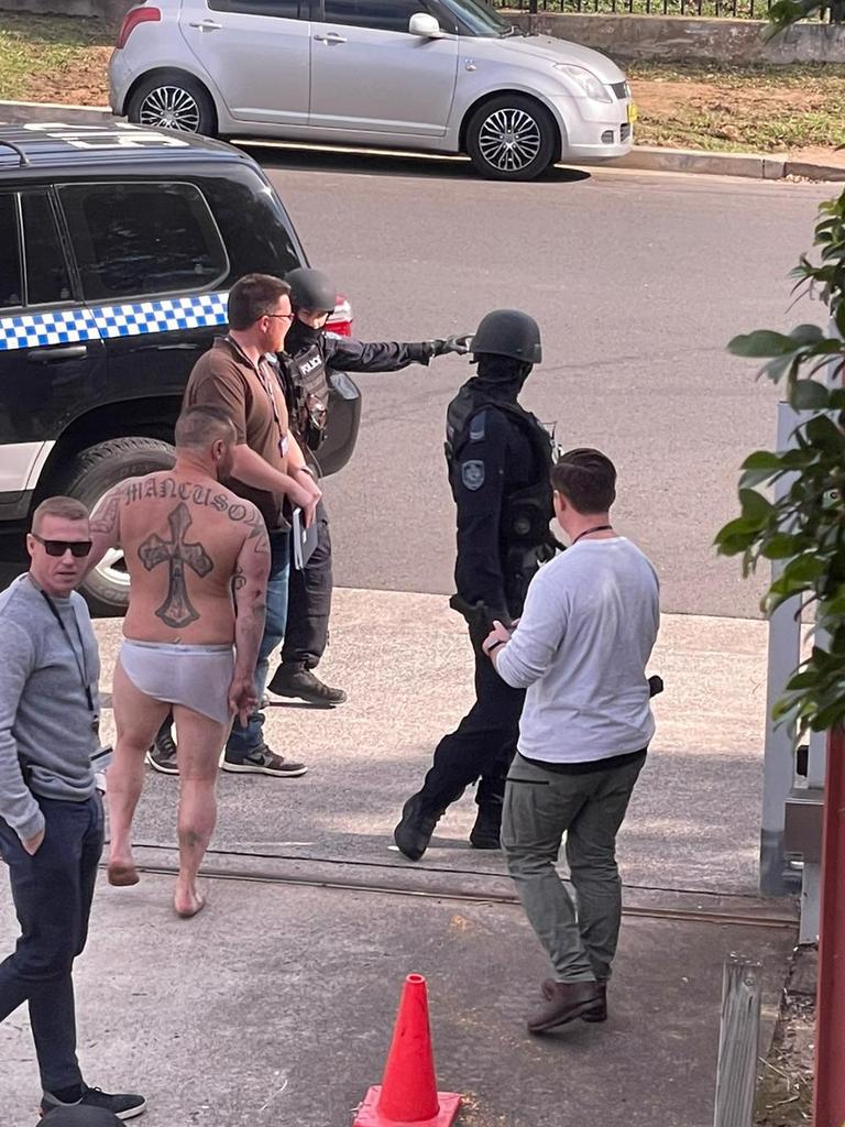 Dillan Mancuso was found during raid at an industrial warehouse in Revesby.