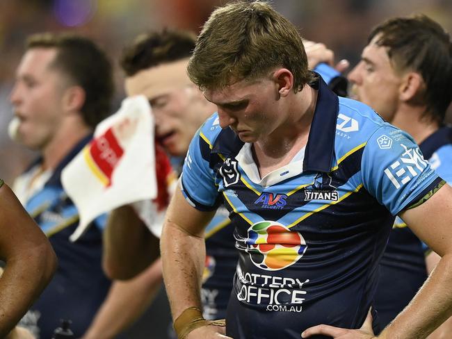 The Titans are fighting to avoid the wooden spoon. Picture: Ian Hitchcock/Getty Images