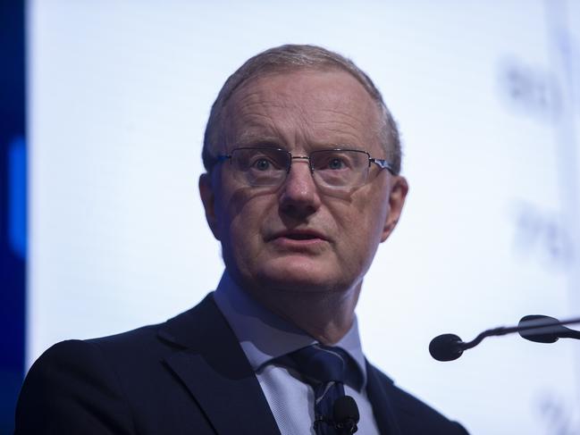 RBA governor Philip Lowe says inflation is still too high. Picture: NCA NewsWire / Christian Gilles