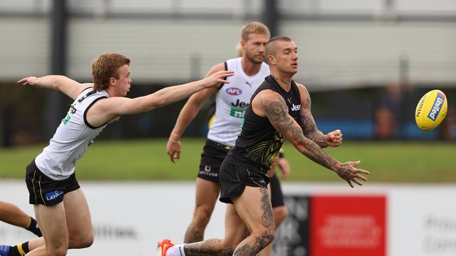 Dustin Martin could run riot through the midfield again for Richmond. Picture: Getty Images