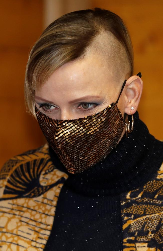 Princess Charlene of Monaco made headlines with this new look last December. Picture: AFP