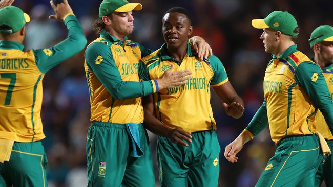 Kagiso Rabada and his South African teammates have a chance to end cricket’s greatest hex. Picture: Robert Cianflone/Getty Images