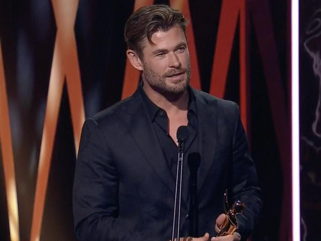 Hemsworth was honoured with the trailblazer award.