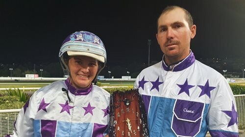 Husband and wife trotting team Peter McMullen and Chantal Turpin.