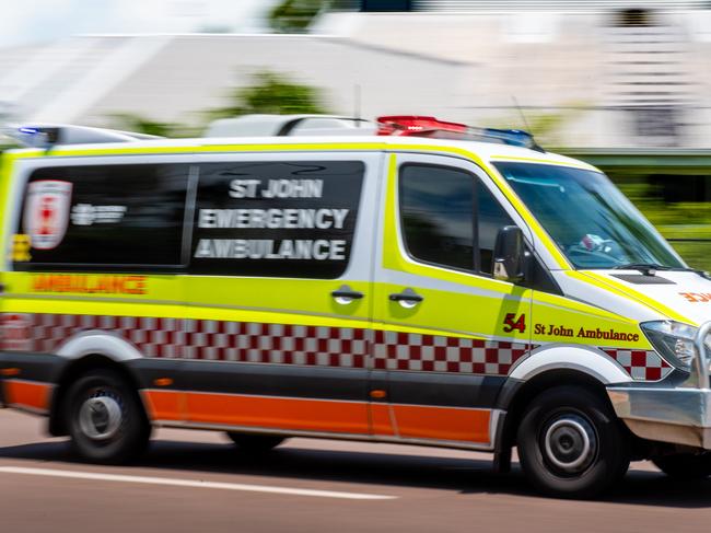 Generic photo of ambulance rushing to the scene.