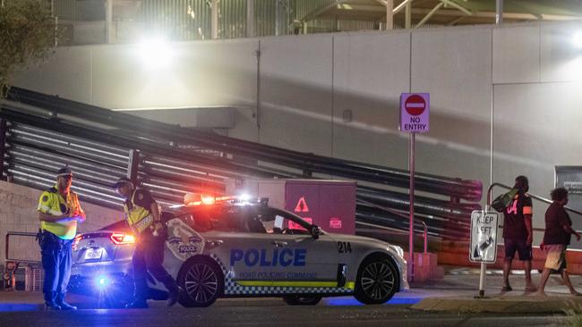 A police operation in Alice Springs. Picture: Liam Mendes/The Australian