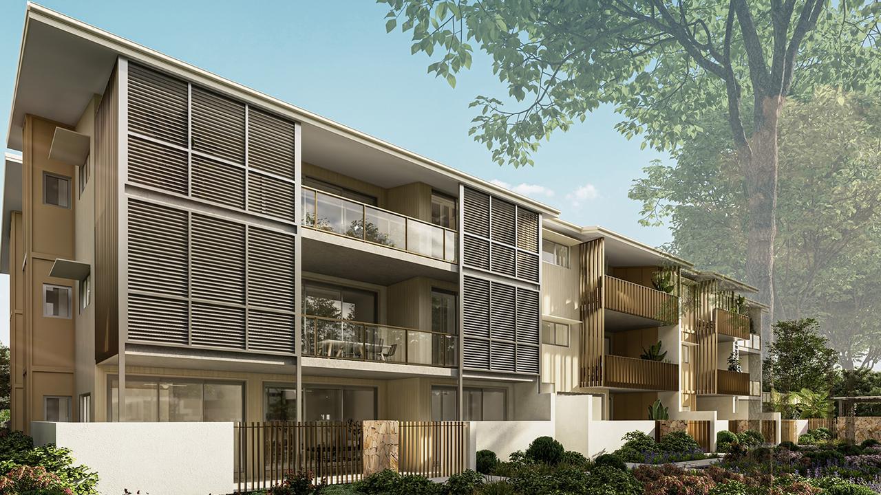 Rendered image of the Hof apartments in Noosaville which will begin construction later this year.