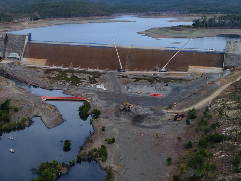 The beleaguered Paradise Dam in the Wide Bay-Burnett area