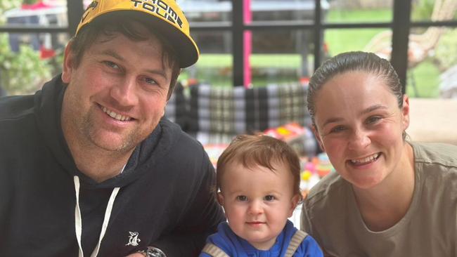 Ash Barty and Garry Kissick  posted this cute of their son Hayden to celebrate his first birthday. Picture : Instagram