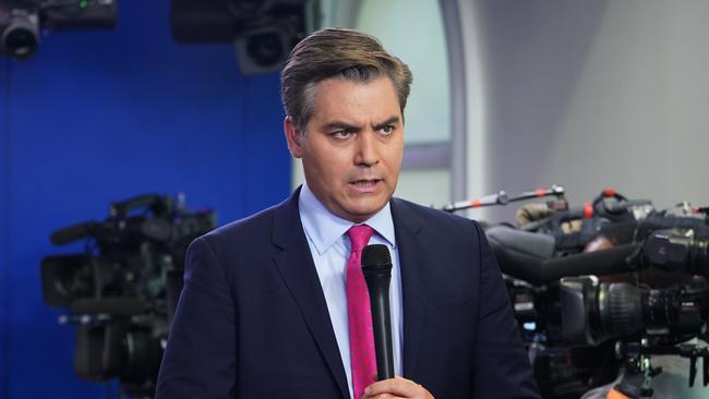 Donald Trump called CNN chief White House correspondent Jim Acosta a “rude, terrible person” during a press conference at the White House in 2018. Picture; AFP.