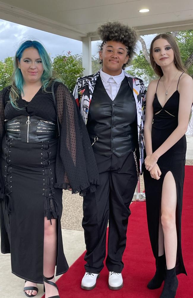 Charli, Zara and Angelica at the 2023 Mountain Creek State High formal.