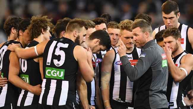 Nathan Buckley has enjoyed a brilliant 2018 with the Magpies. Picture: Getty Images