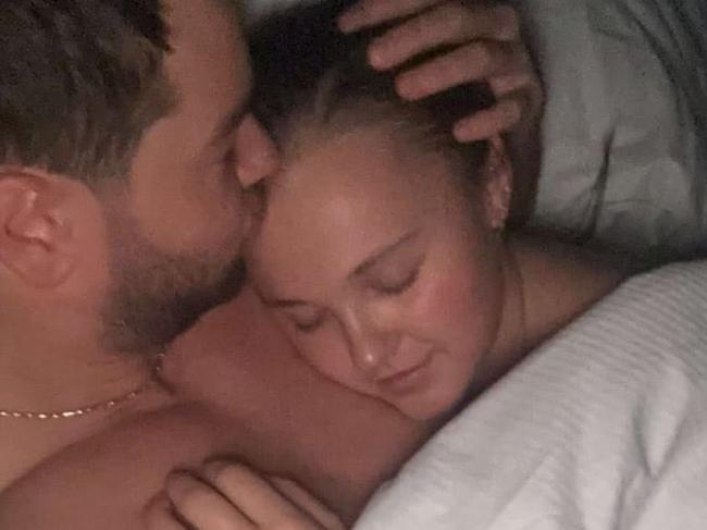 Chris Hughes shares sleeping photo of JoJo Siwa.