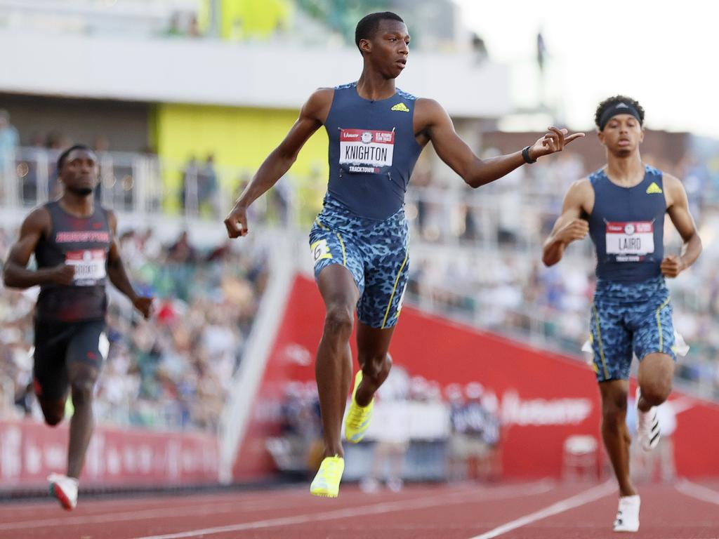 Knighton will be the youngest member of the US Track and Field team since 1964.