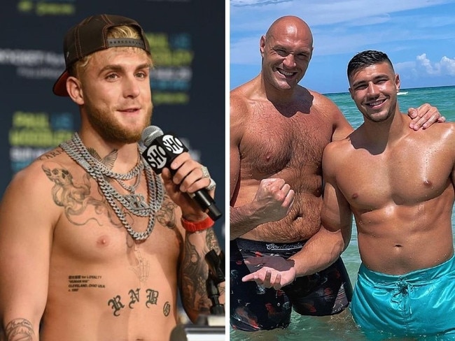 Jake Paul is going to face Tommy Fury. Photo: Getty Images and Instagram.