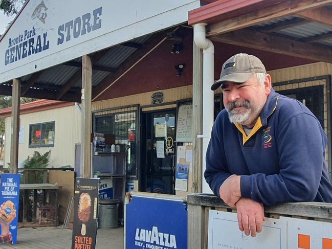 Bronte Park General Store owner Shane  Hedger.