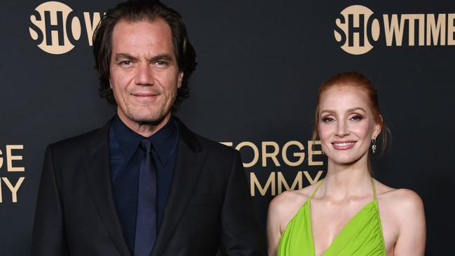 Michael Shannon and Jessica Chastain star as the king and queen of country music in Georget &amp; Tammy. Picture: Getty