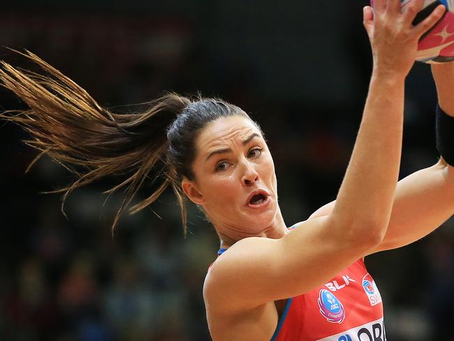 Sharni Layton during the NSW Swifts v Steel at the Sydney Olympic Park Sports Centre. pic Mark Evans