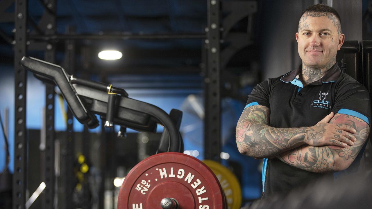 Cult Fitness gym owner Bren Godfrey who is an organ donor recipient at Lauderdale. Picture: Chris Kidd