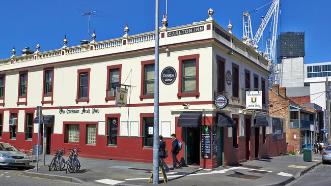 The Corkman Irish Pub in more recent years, prior to its demolition.