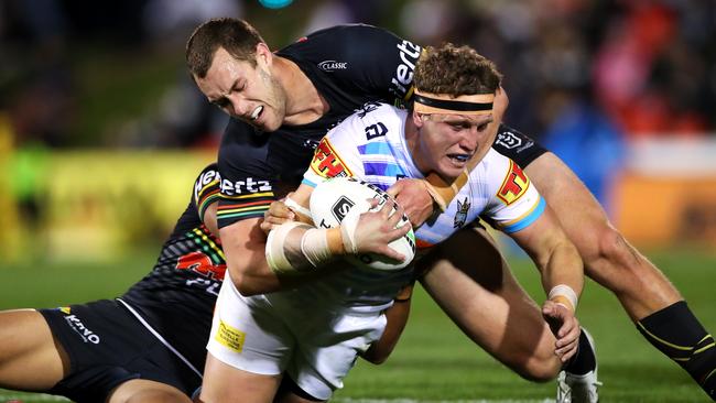 Apart from an early penalty goal the Titans did not trouble the scorers. Photo by Cameron Spencer/Getty Images.