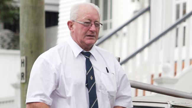 Edward Amos pictured outside his Clayfield home over a decade ago. He is now in his mid-80s.