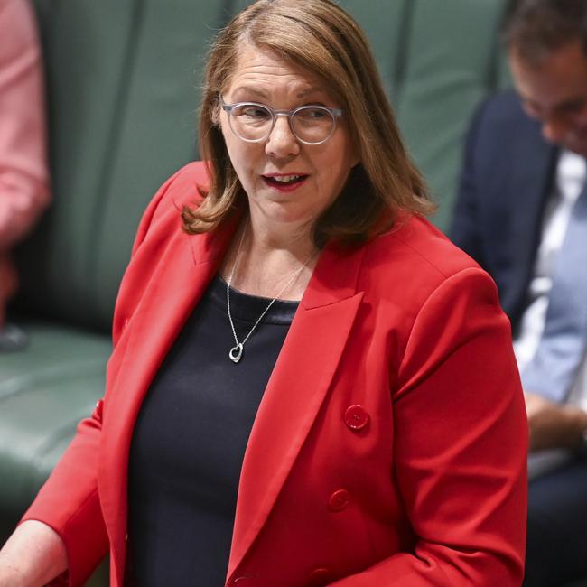 Minister for Infrastructure, Transport and Regional Development of Australia, Catherine King during Question Time at Parliament House in Canberra. Picture: NCA NewsWire / Martin Ollman