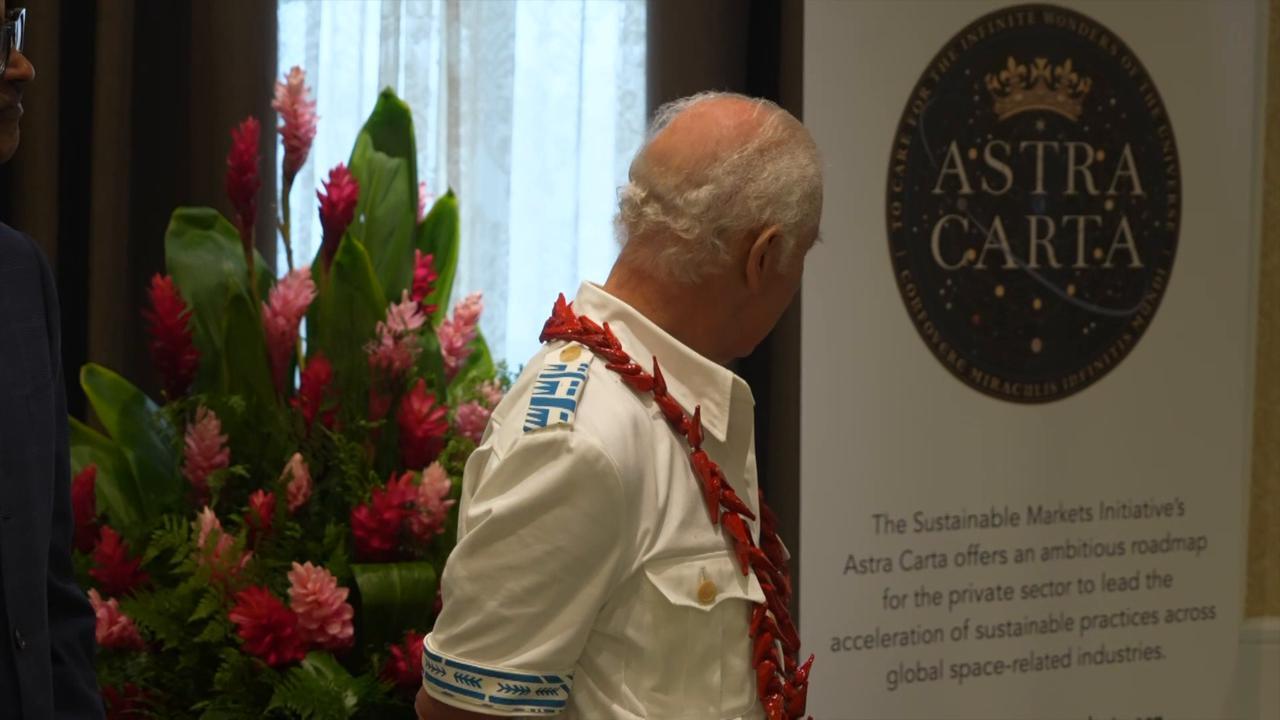 King Charles attends business forum in Samoa