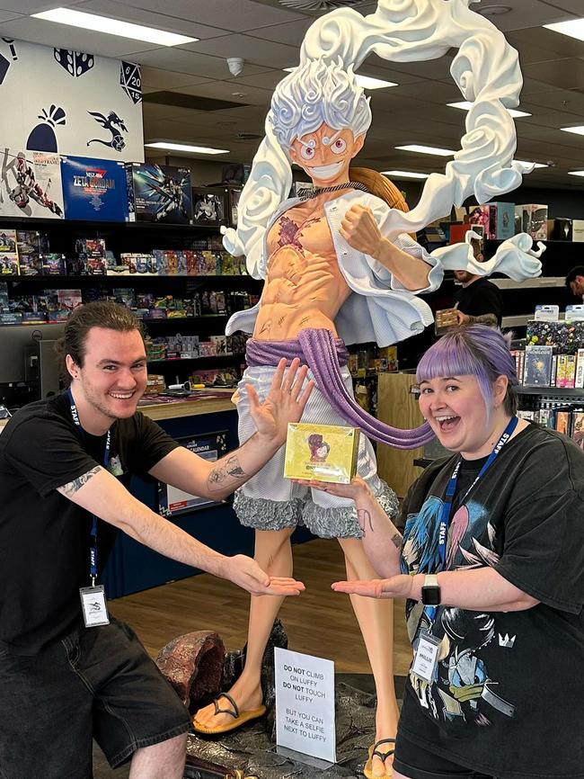 Good Games Adelaide staff at their new store on Grenfell Street. Picture: Facebook