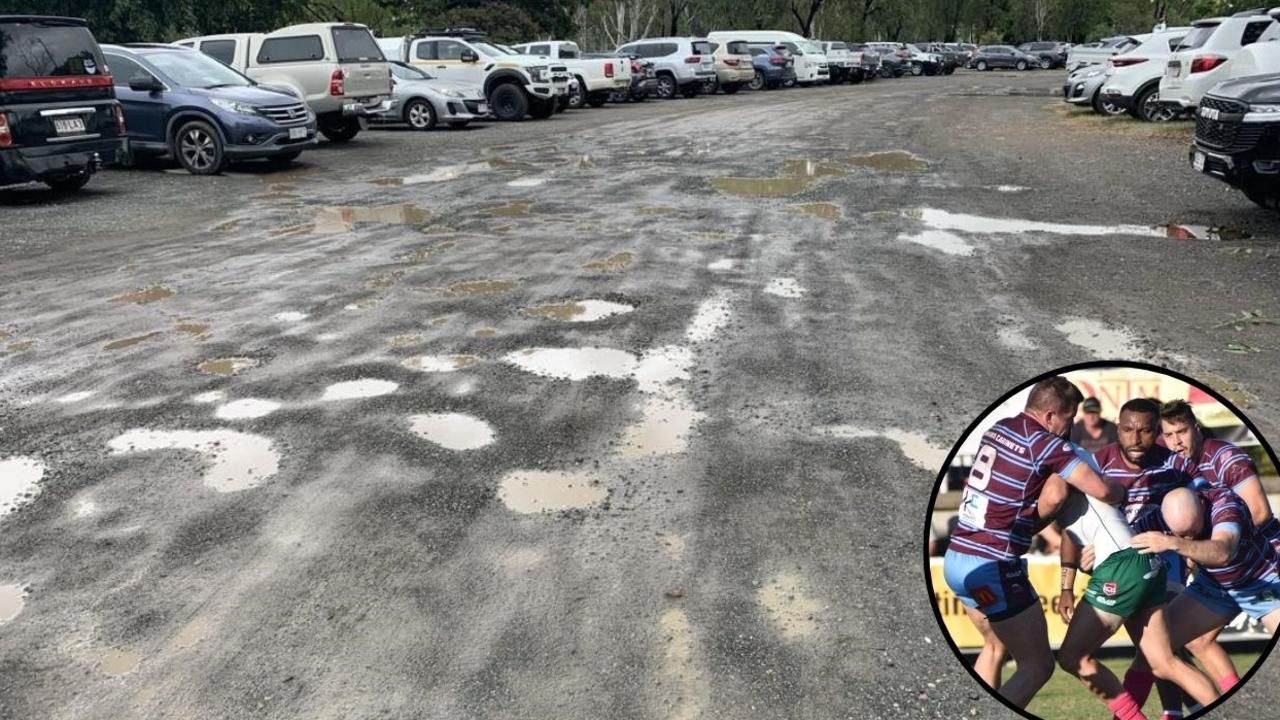 Holy moly! Car park calamity at home of Central Qld’s premier sports club