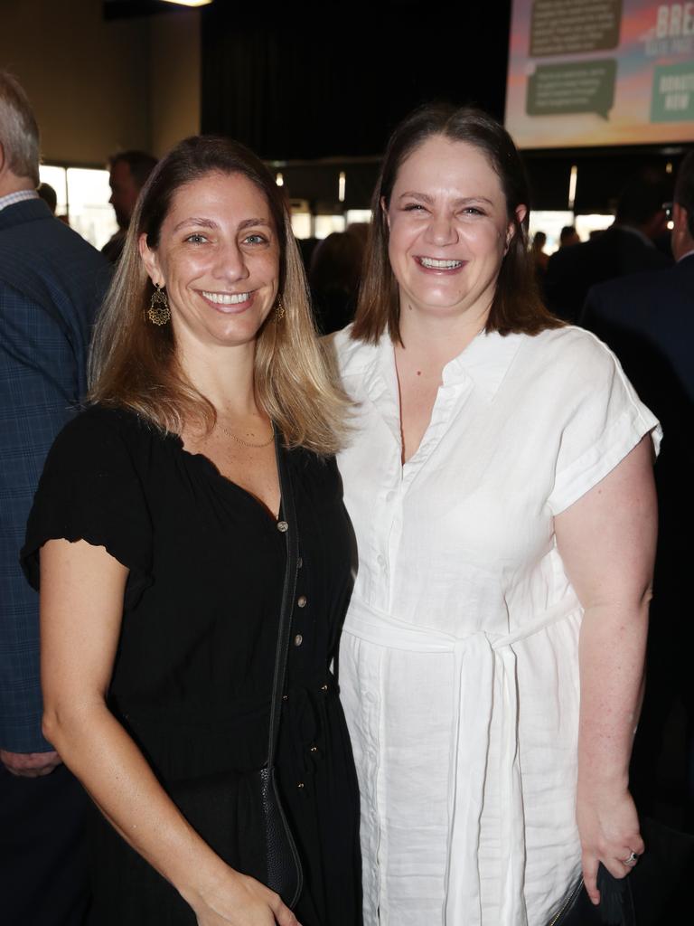 Big breakfast at the Gold Coast Turf Club for the Gold Coast Community fund. Tatiana Lima, Jennifer Proudfoot. Picture Glenn Hampson. .