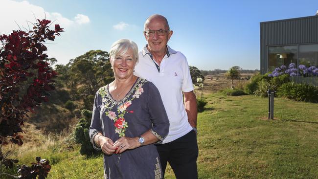 Howard government minister Peter Reith and his wife Kerrie at their former Stonyford hobby farm, Trenavin.