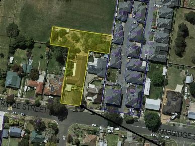 An aerial view of the approved childcare centre. Picture: Blacktown Council