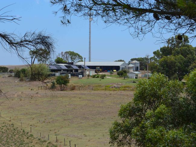 The Meningie property of accused rapist and kidnapper Gene Bristow. Picture: Brenton Edwards